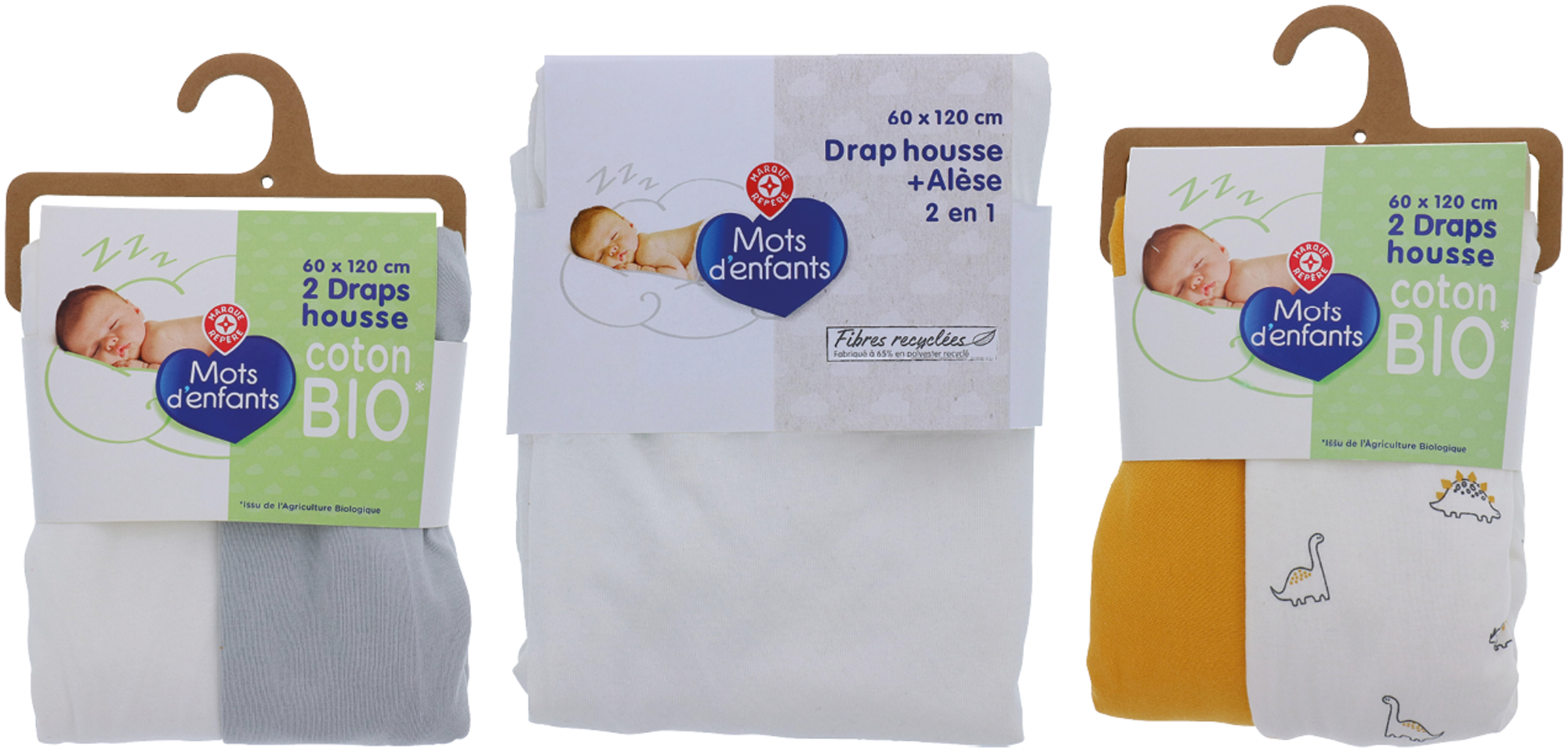 SUR LES PRODUITS PRÉSENTS EN MAGASIN DE LA GAMME DRAPS HOUSSE “MOTS D'ENFANTS”.