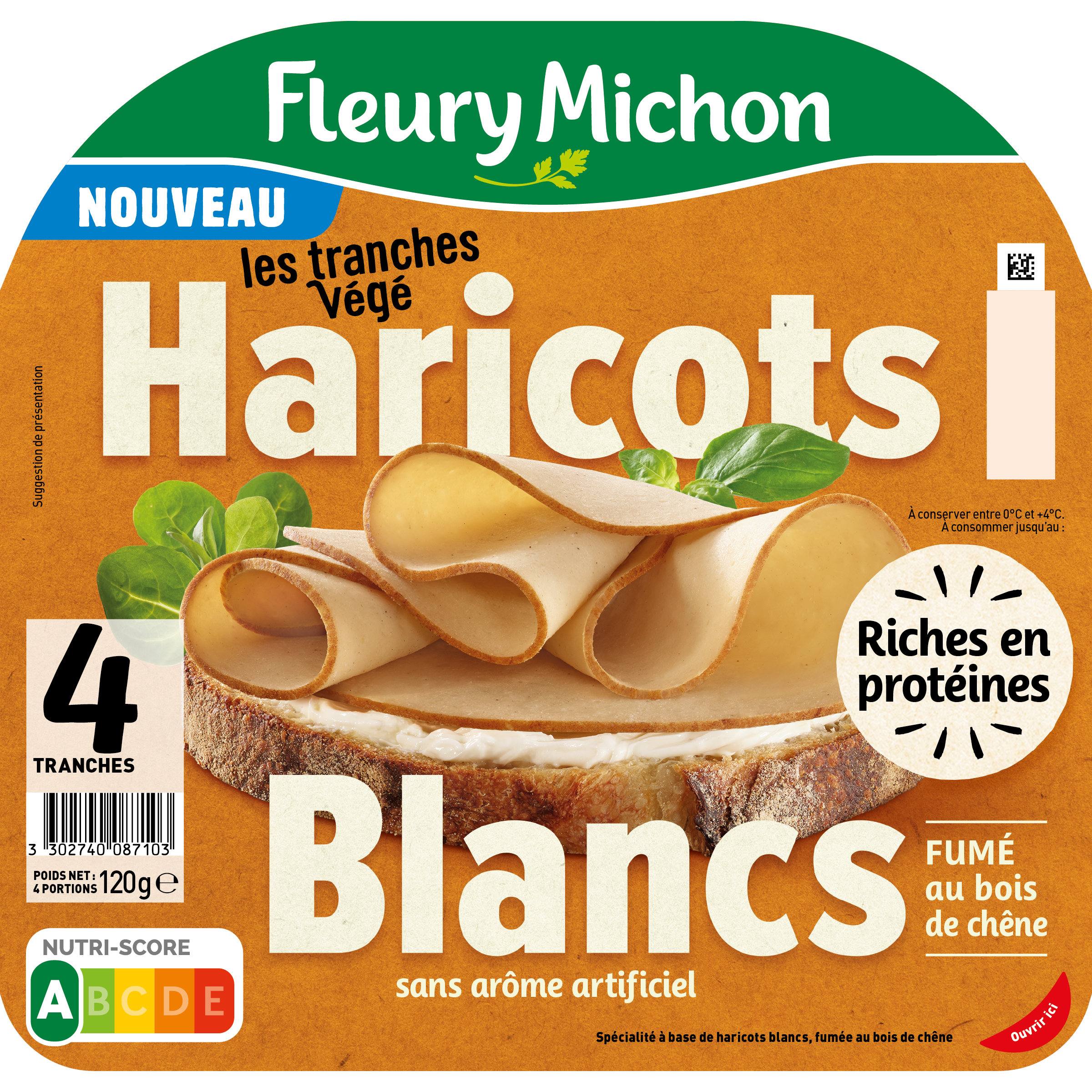 TRANCHE VÉGÉ HARICOTS BLANCS