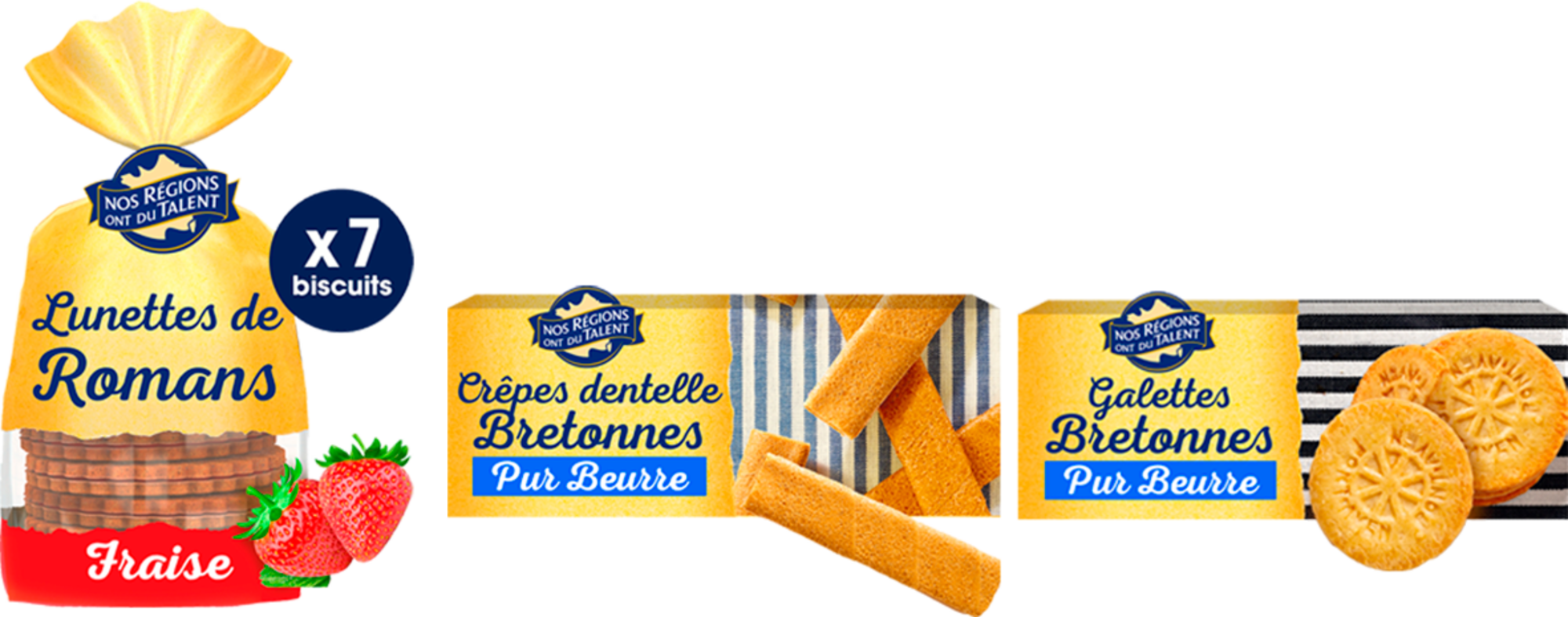 SUR LES PRODUITS PRÉSENTS EN MAGASIN DE LA GAMME BISCUITS SUCRÉS " NOS RÉGIONS ONT DU TALENT "