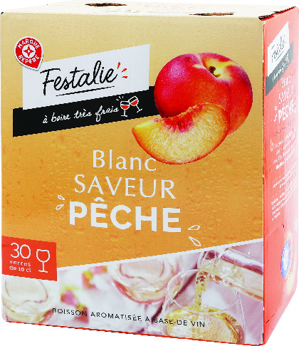 BOISSON À BASE DE VIN BLANC PÊCHE FESTALIE