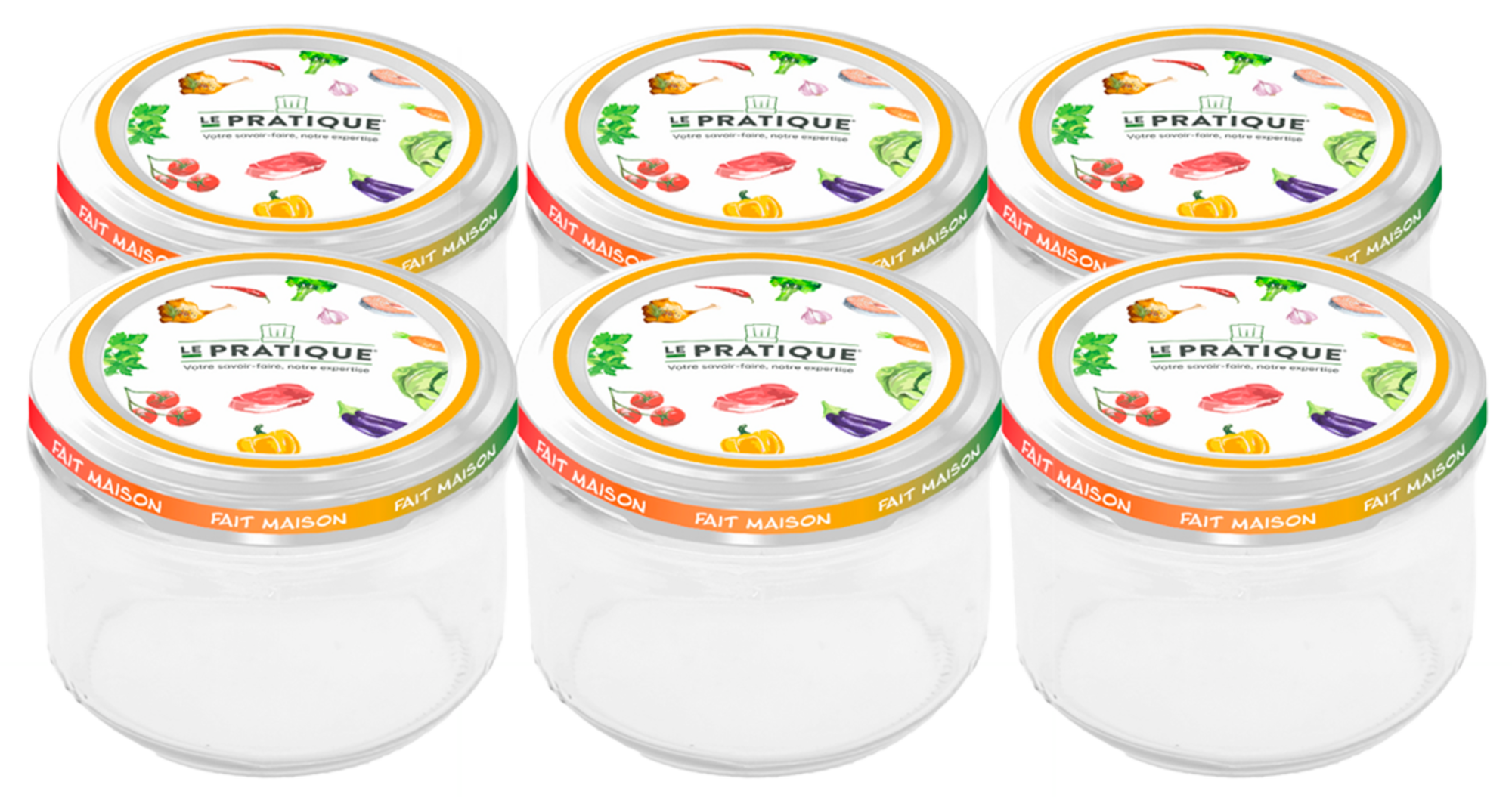 6 BOCAUX TWIST OFF STERILISABLES 200 ML