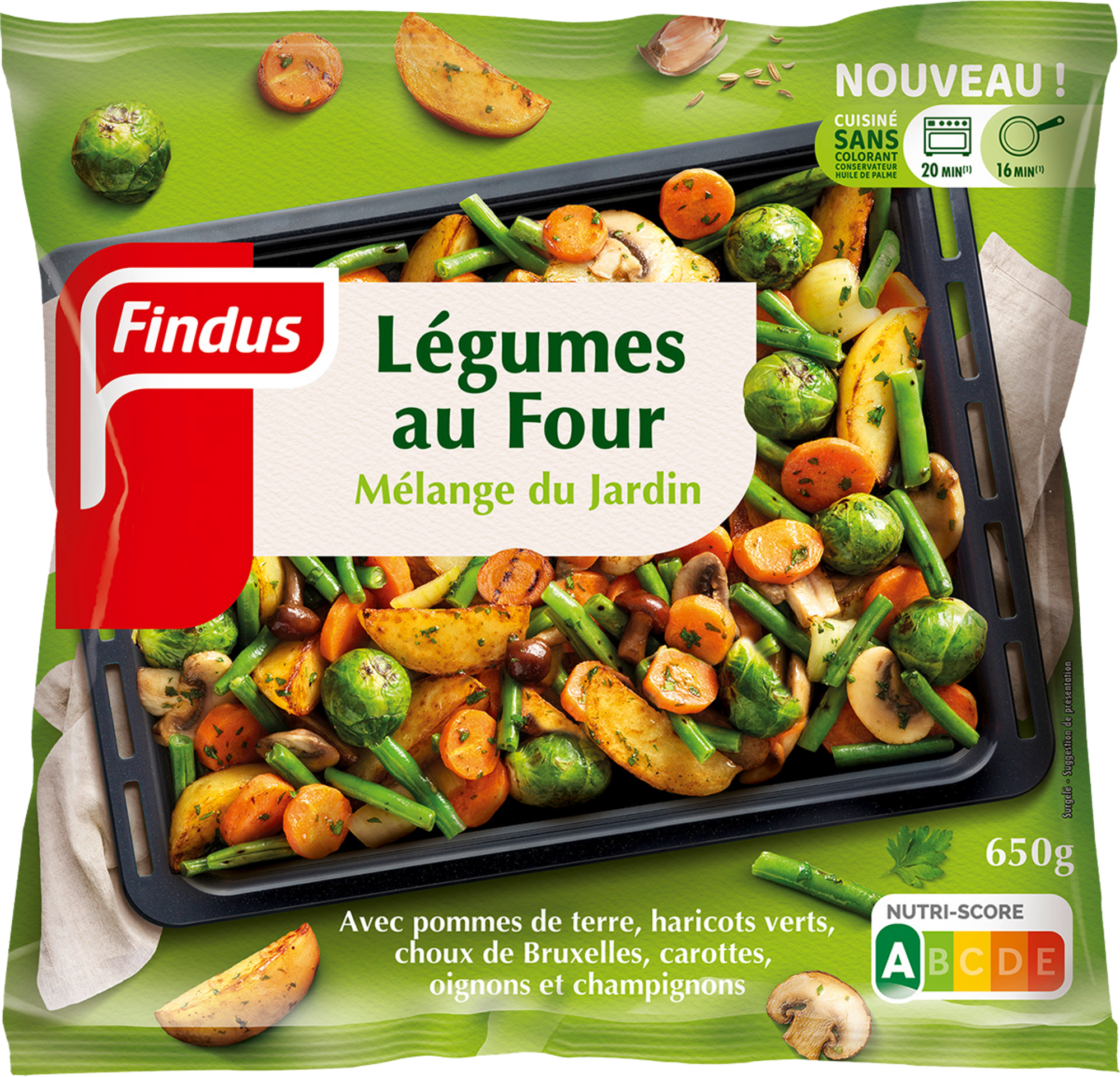 Légumes au four mélange du jardin surgelés