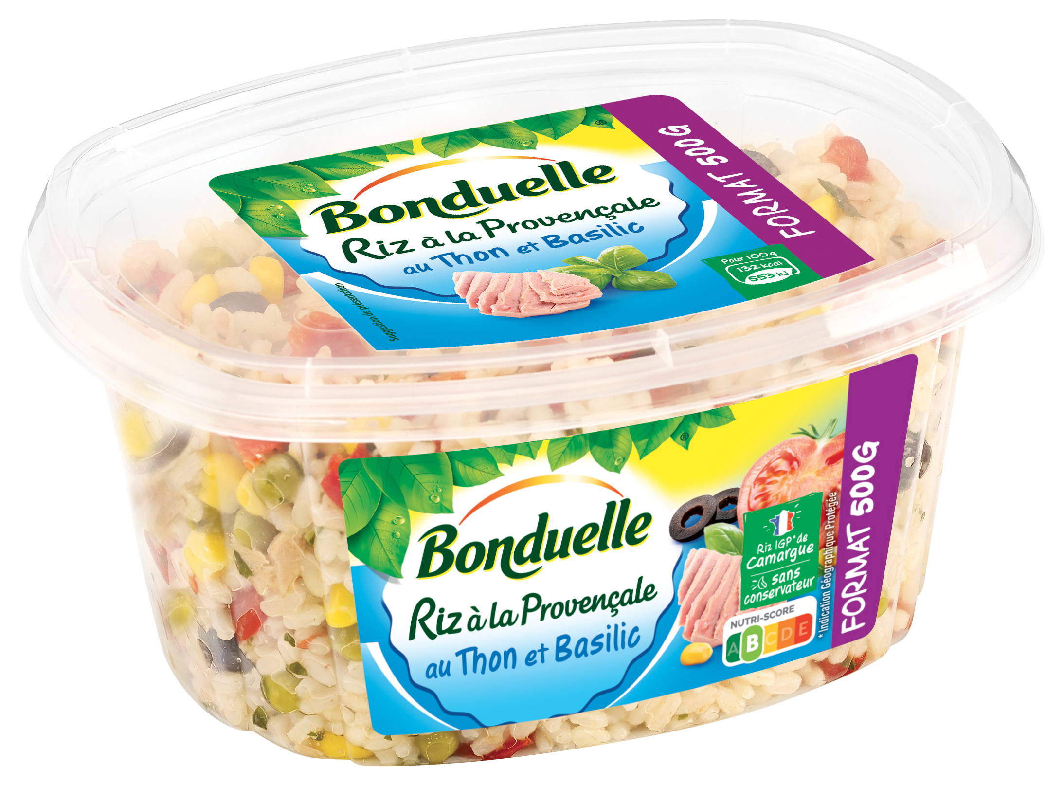 RIZ À LA PROVENÇALE
AU THON ET BASILIC