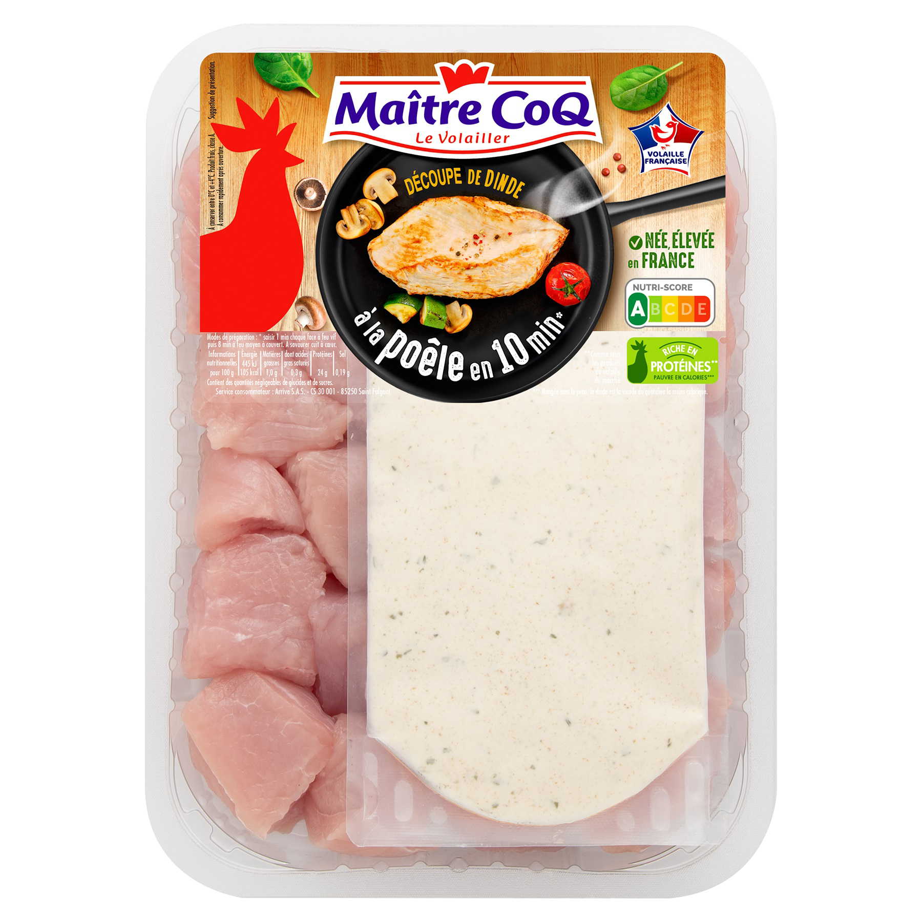 DÉCOUPE DE DINDE AVEC SAUCE KEBAB OU AVEC SAUCE TOMATE