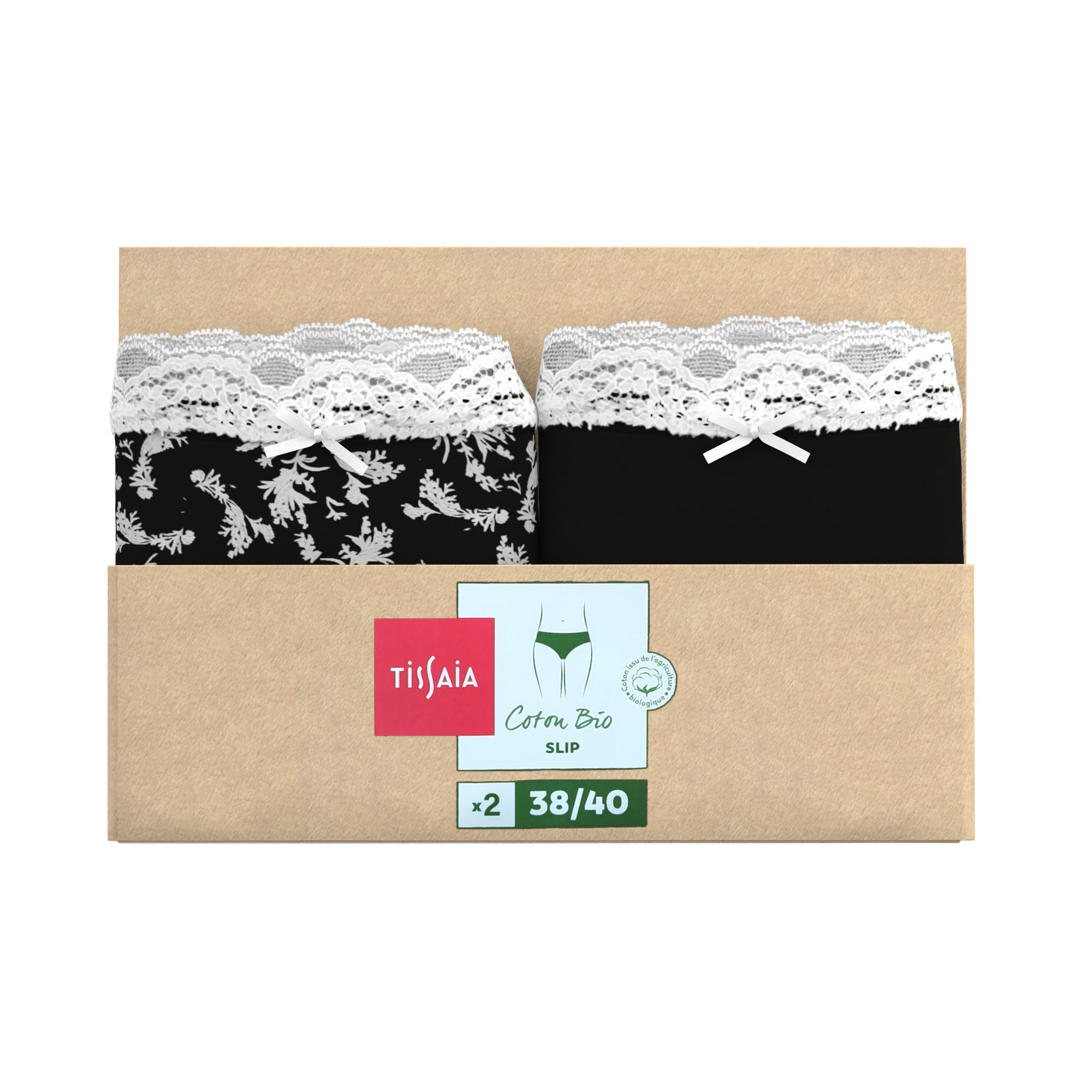 LOT DE 2 SLIPS BIO