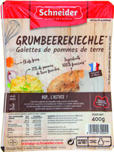 GALETTES DE POMMES DE TERRE