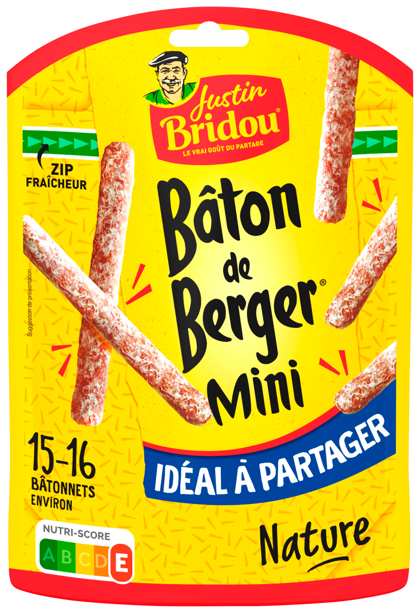 Mini bâton de berger nature