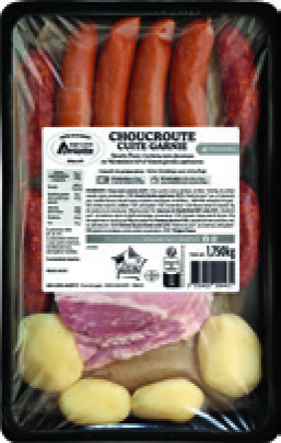 CHOUCROUTE GARNIE CUITE  4 PERSONNES  