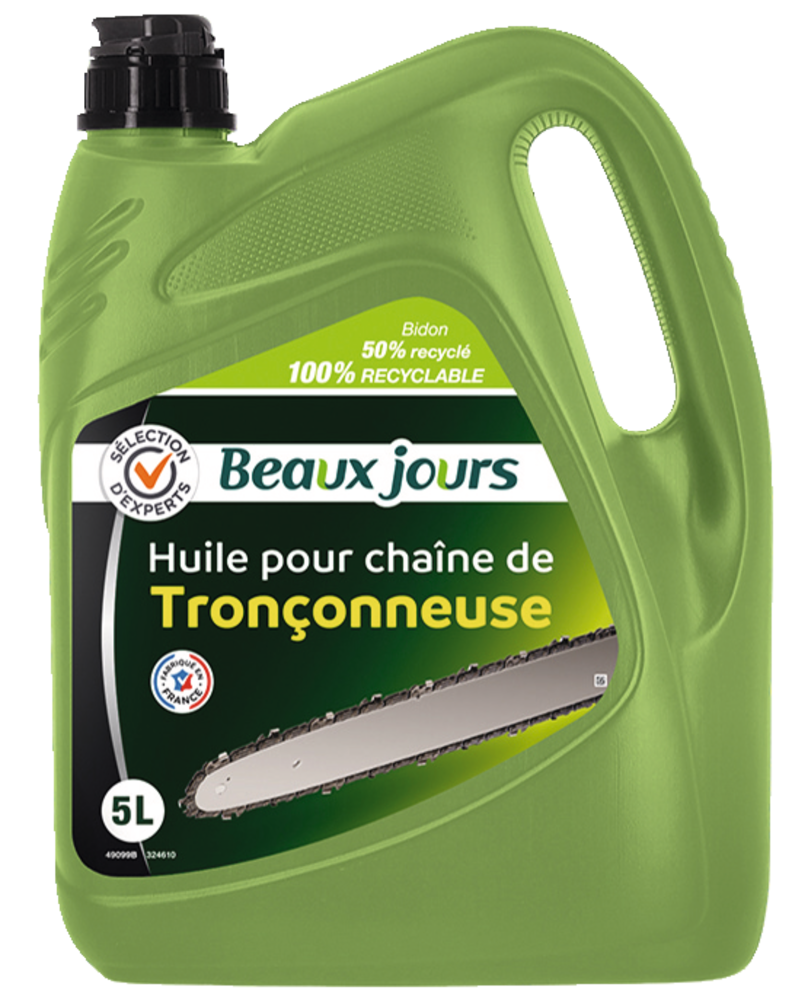 SUR LA GAMME D'HUILE TRONCONNEUSE "BEAUX JOURS"