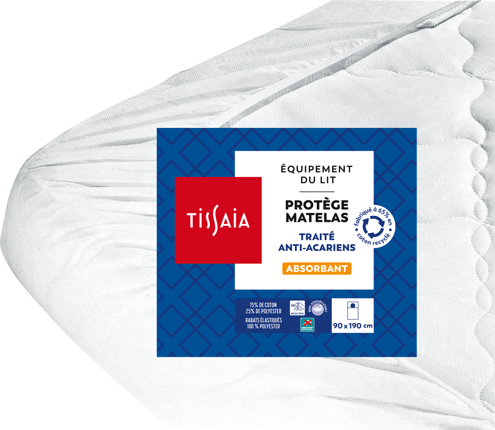 SUR LES PRODUITS PRÉSENTS EN MAGASIN DE LA GAMME PROTECTION LITERIE TISSAIA