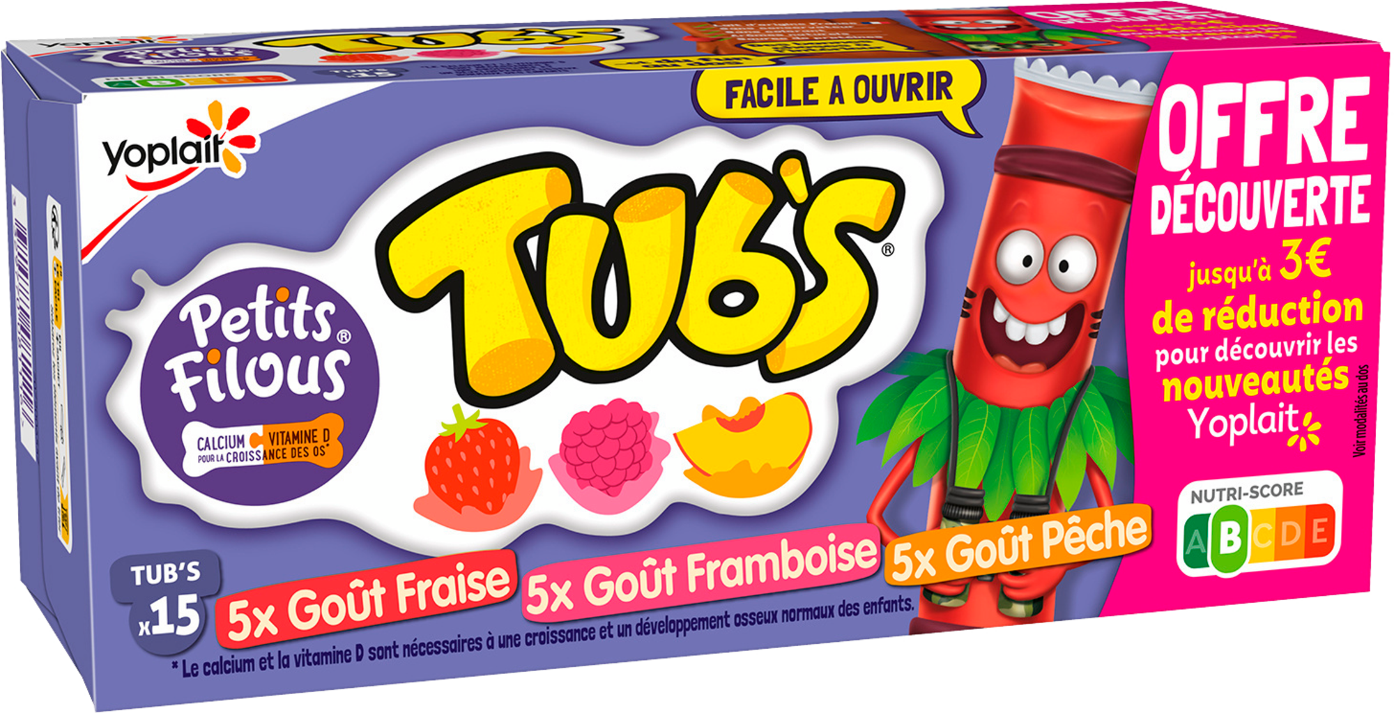 Petits Filous Tub's Fruits Offre découverte