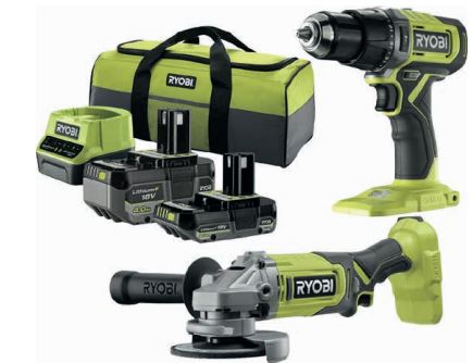 DUO PERCEUSE A PERCUSSION + MEULEUSE 18V