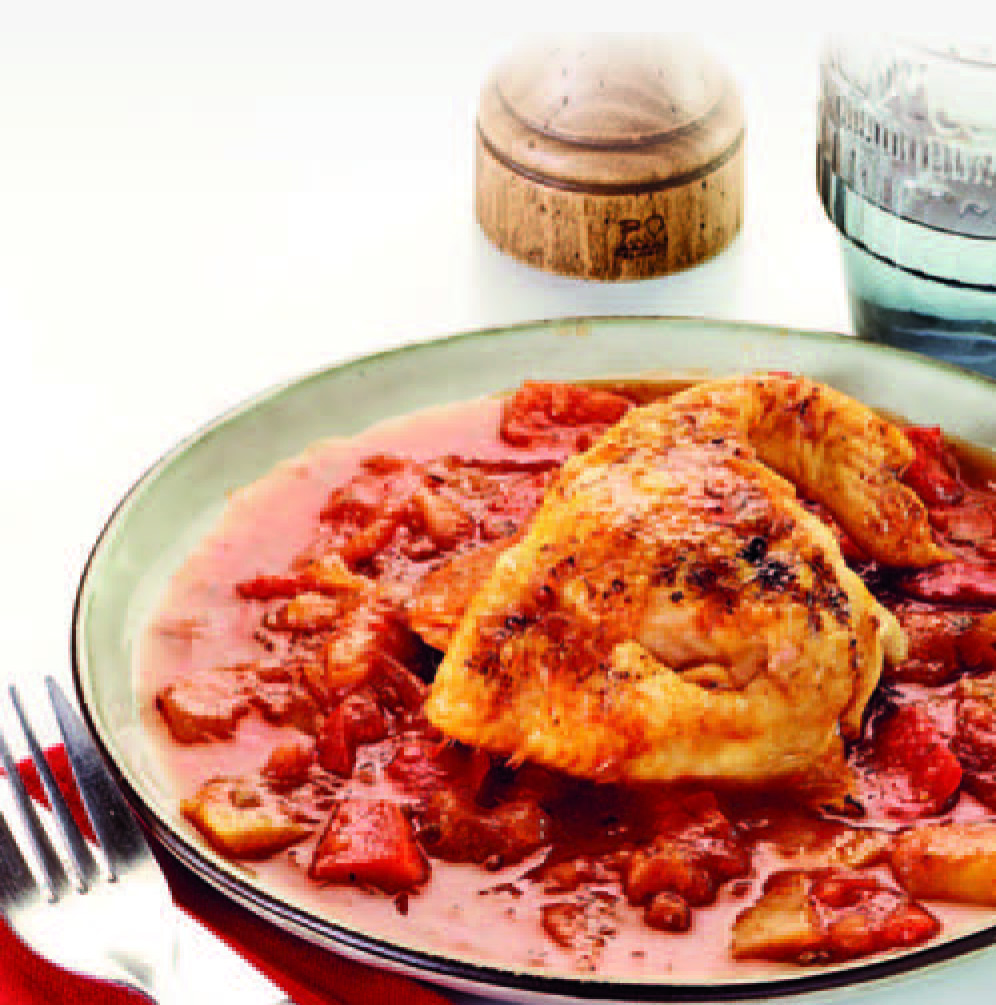 POULET BASQUAISE AU PIMENT D’ESPELETTE