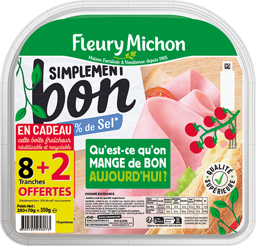 JAMBON -25% DE SEL SIMPLEMENT BON