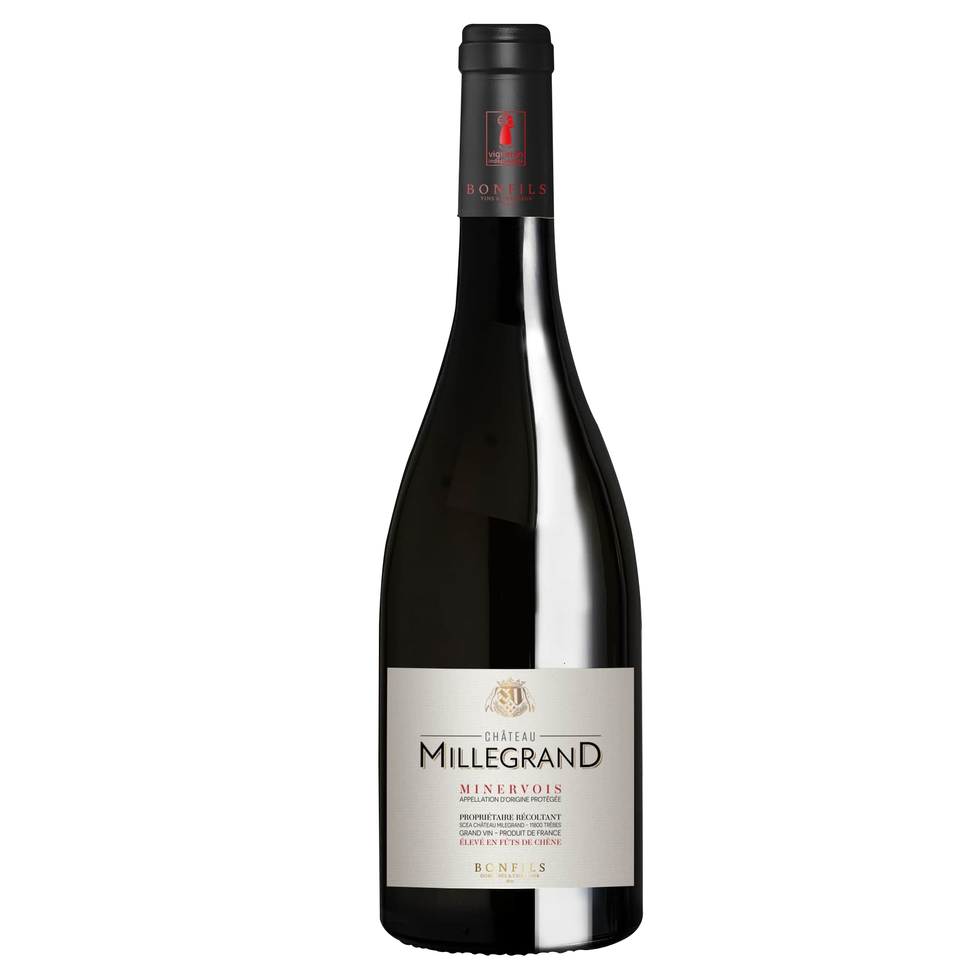 AOP MINERVOIS ROUGE CHATEAU MILLEGRAND 2023 - AOP LANGUEDOC BLANC LES HAUTS DE MILLEGRAND 2024