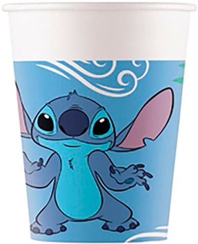 8 GOBELETS EN CARTON LICENCE STITCH & ANGEL