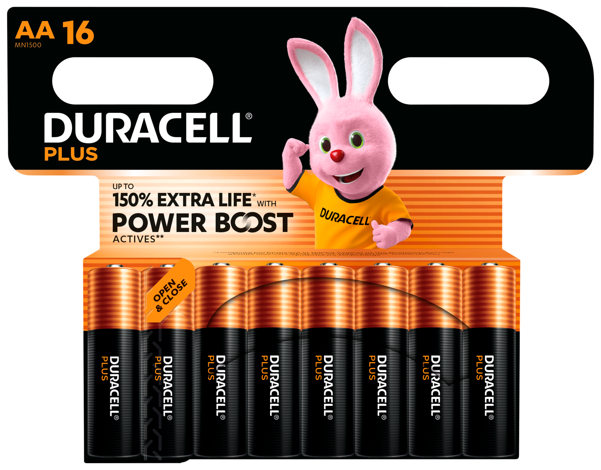  DURACELL PILES DURACELL PLUS AA X16 5000394176386