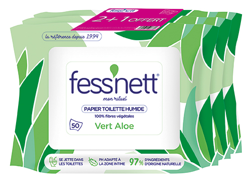 PAPIER TOILETTE HUMIDE X50