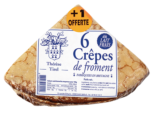 CRÊPES DE FROMENT AU LAIT FRAIS