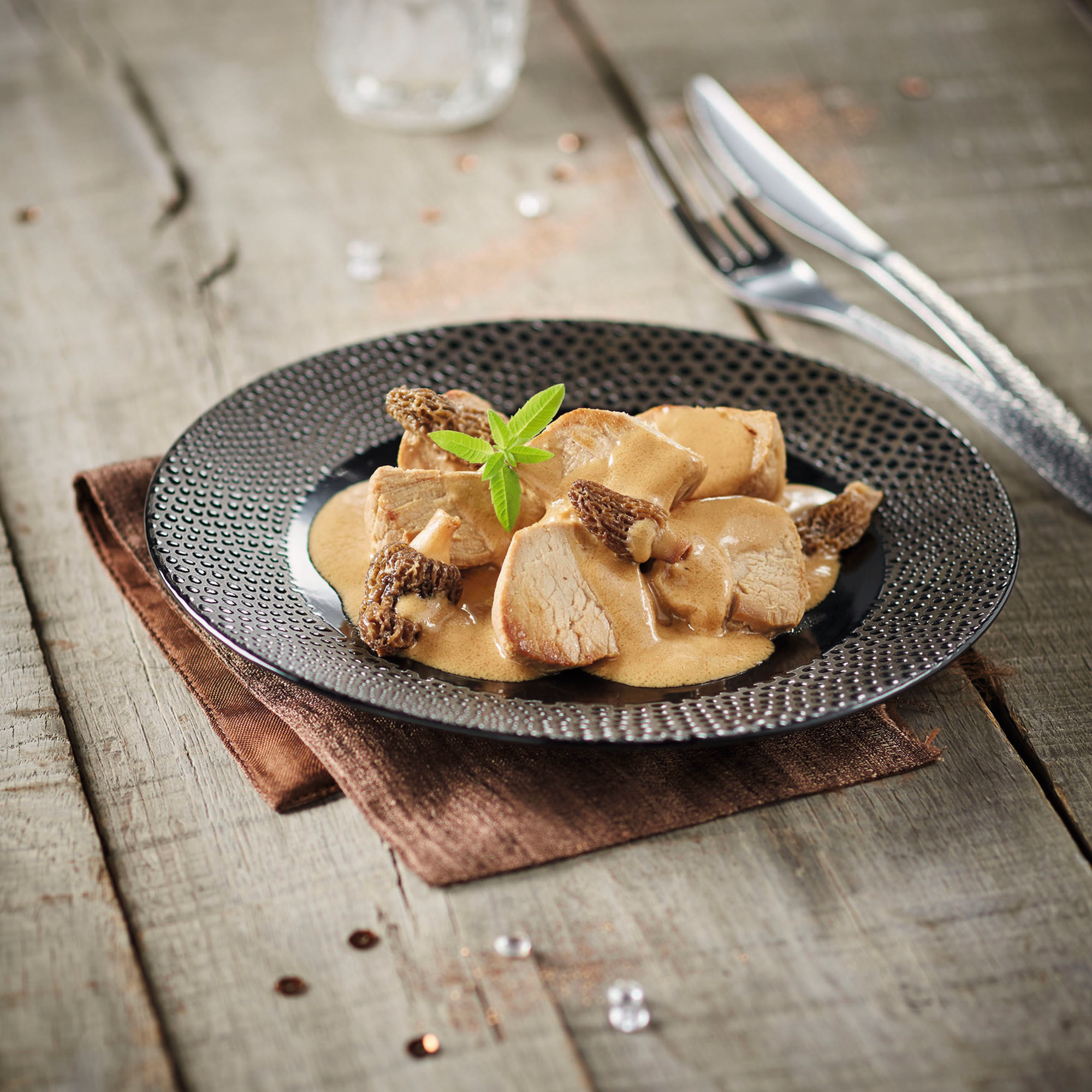 Filet mignon de porc sauce aux morilles "LE PRIVILEGE"