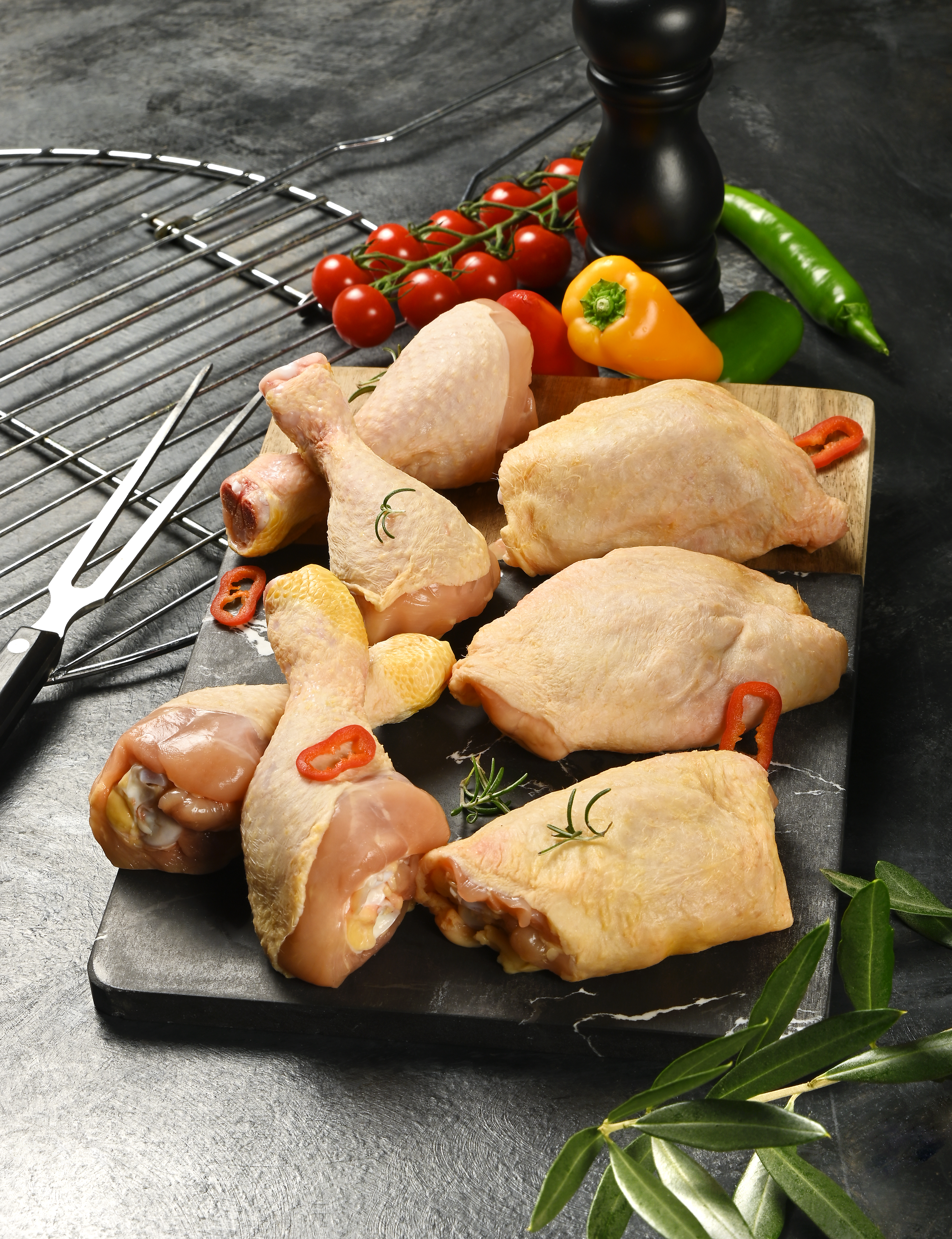 MORCEAUX D’ASSORTIMENT DE POULET JAUNE