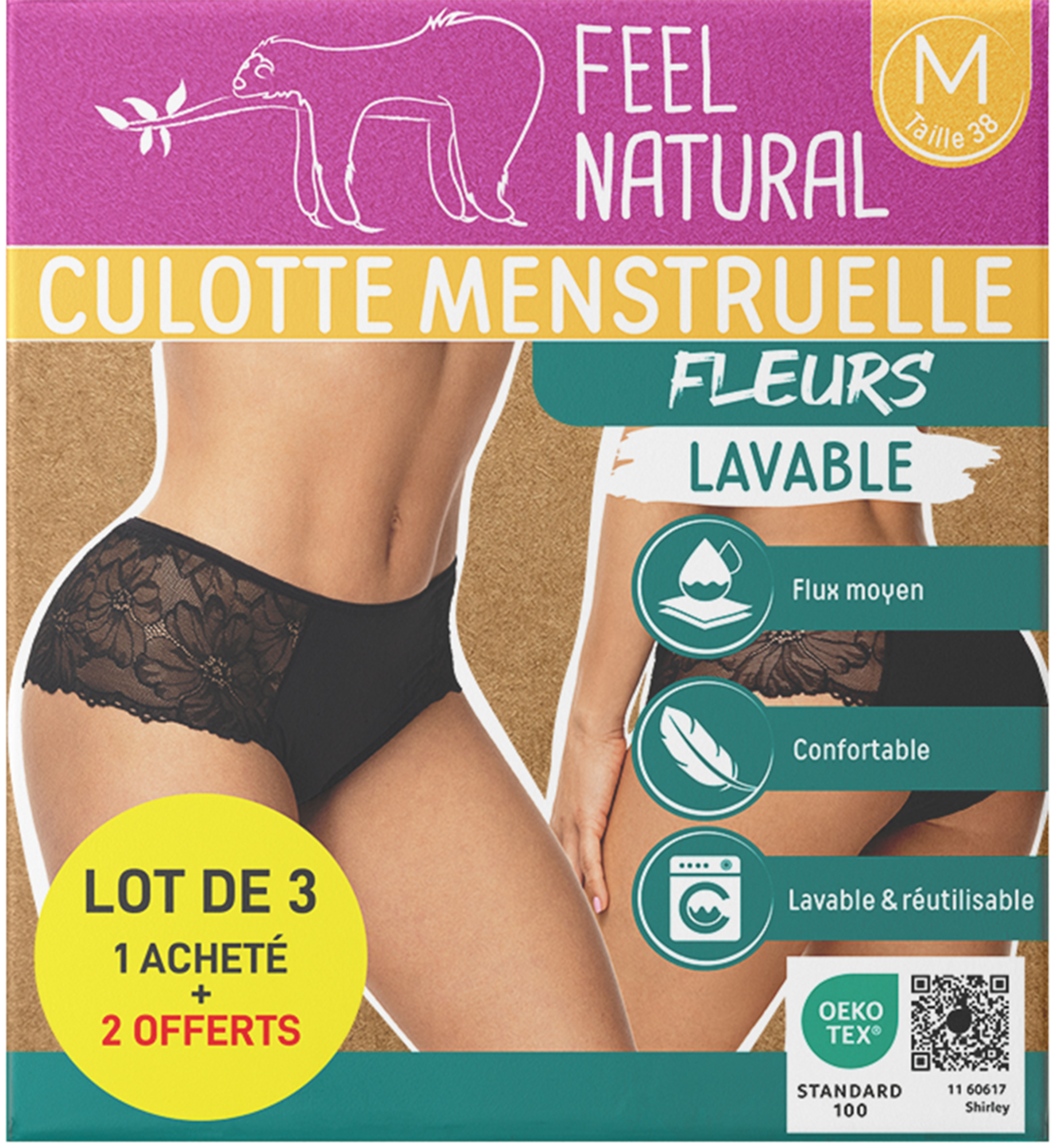 CULOTTES MENSTRUELLES LAVABLES