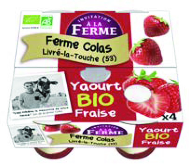 YAOURTS BRASSÉS SUR LIT DE FRAISES
