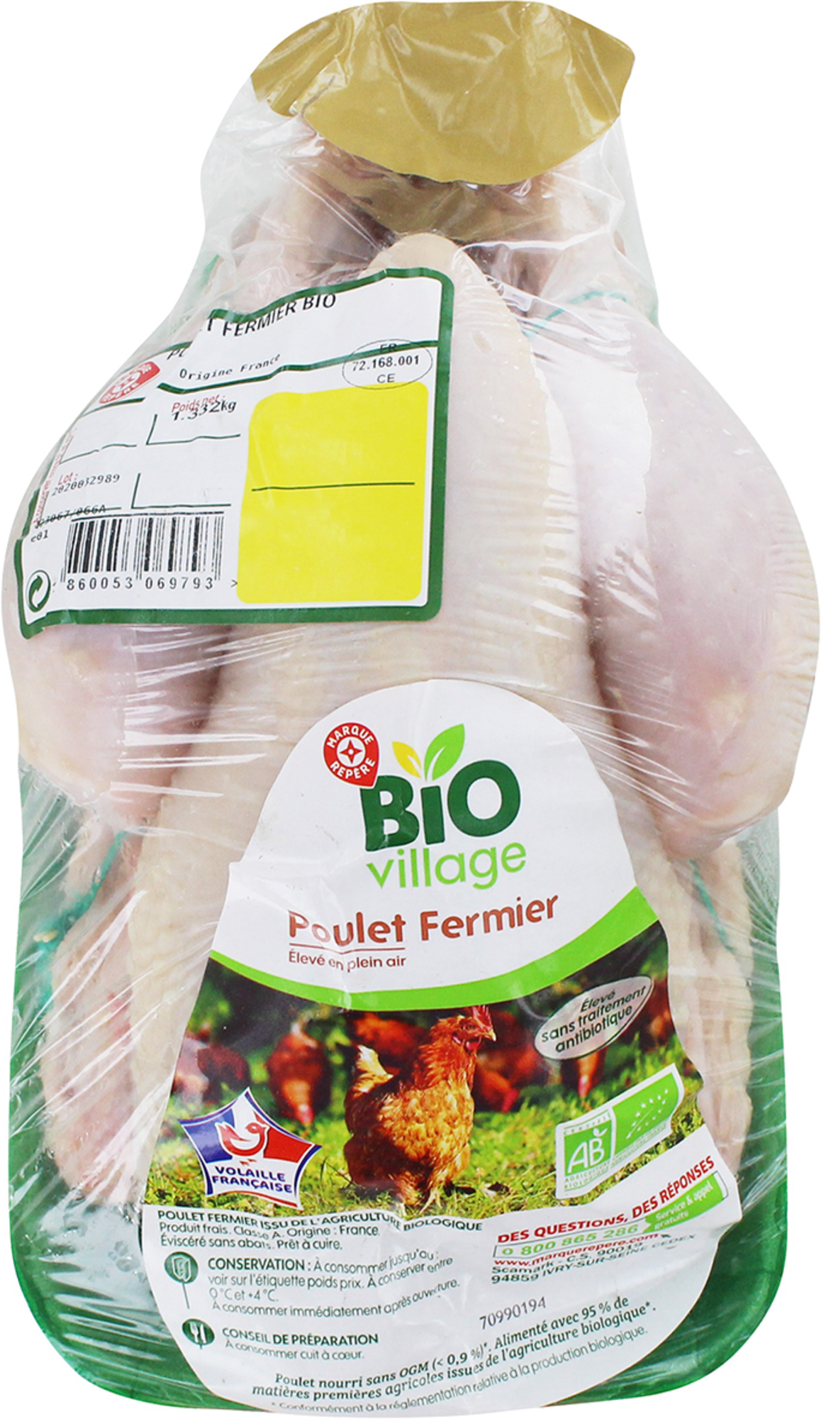 POULET FERMIER BIO 