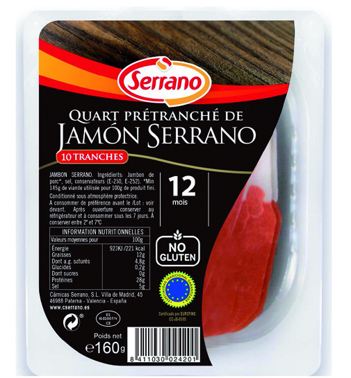 1/4 DE SERRANO TRANCHÉ 