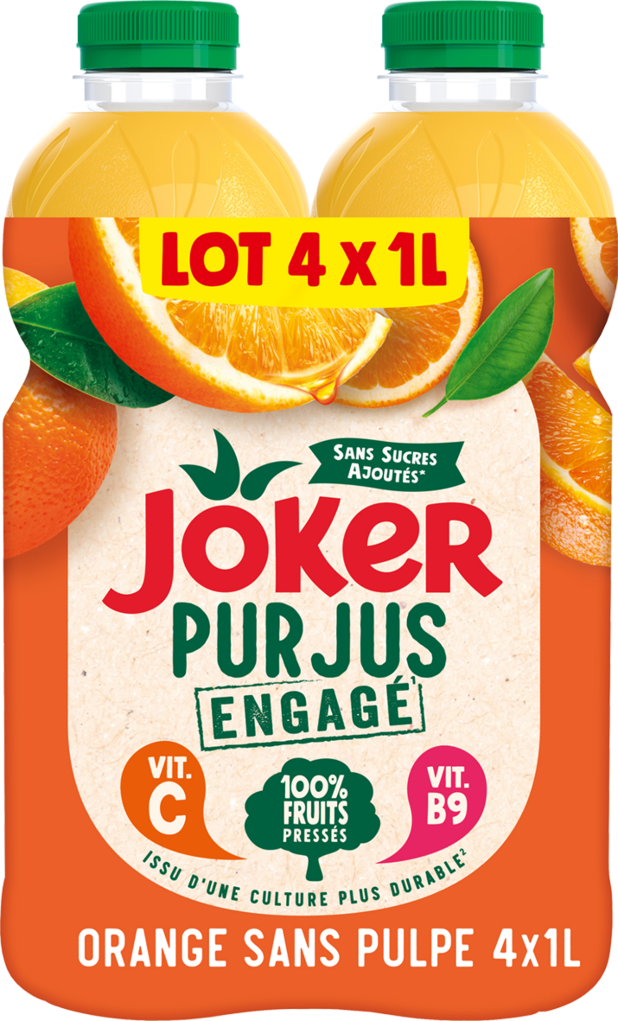 PUR JUS ORANGE SANS PULPE