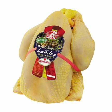 POULET FERMIER DES LANDES JAUNE LABEL ROUGE IGP