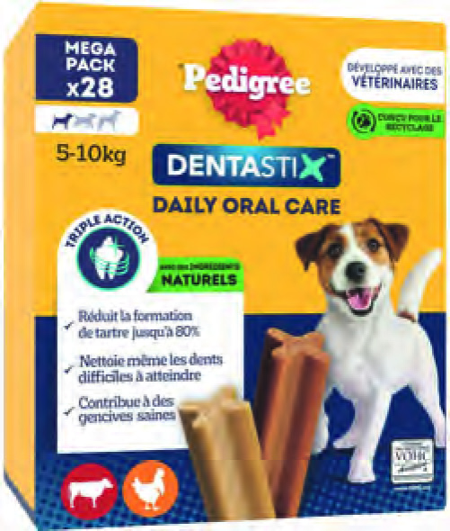 DENTASTIX PETIT CHIEN MÉGA PACK X28