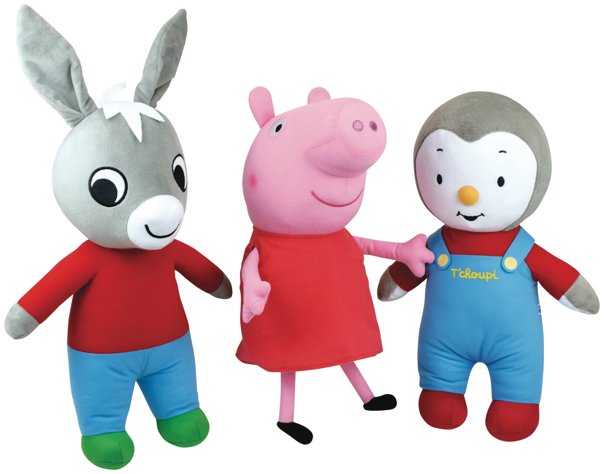 Peluche Peppa Pig, Trotro ou T'Choupi