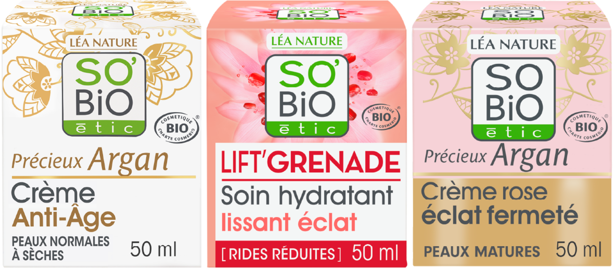 SUR LES PRODUITS PRÉSENTS EN MAGASIN DES GAMMES "SO BIO GRENADE" ET "SO BIO ARGAN"