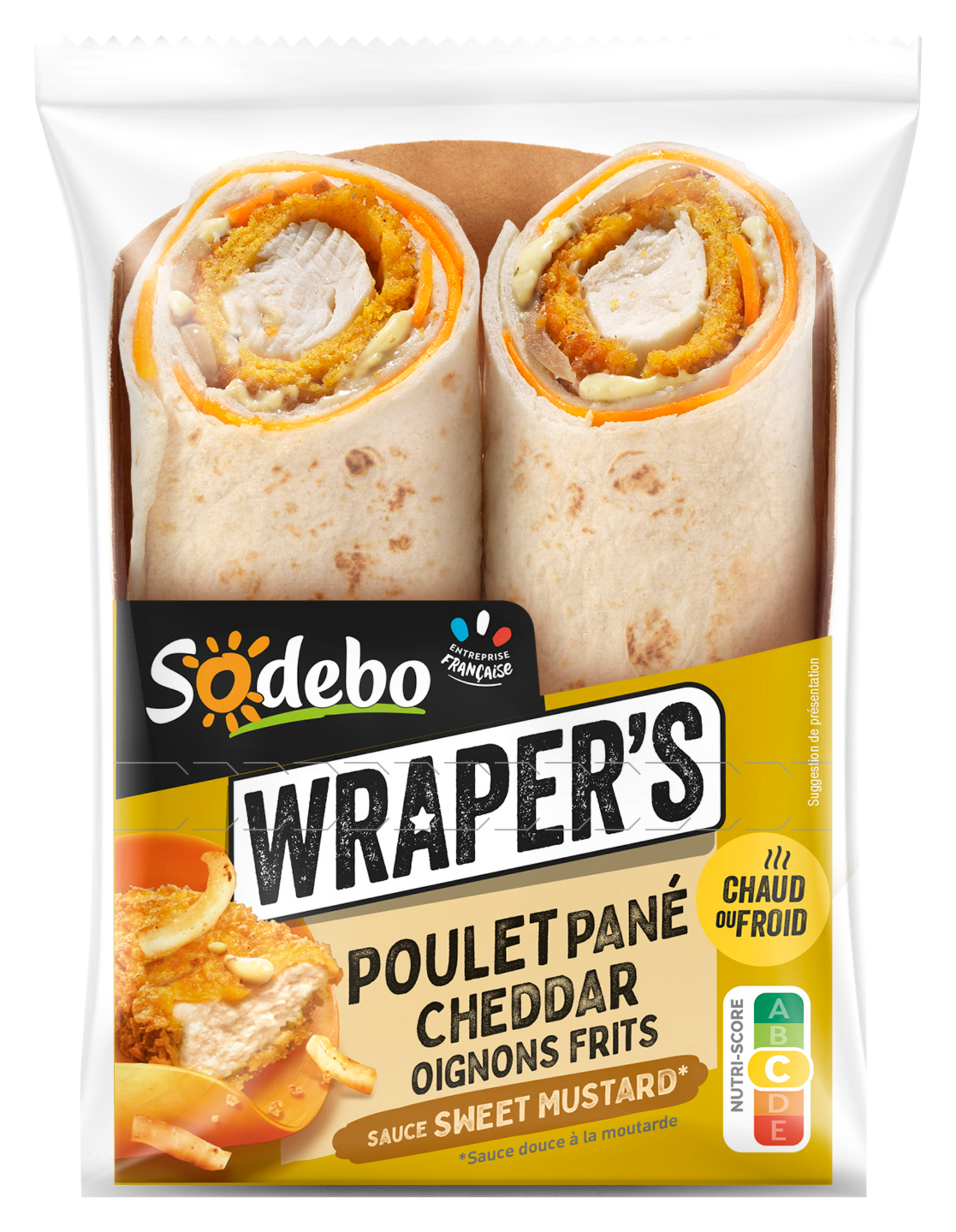 Wraper's poulet pané cheddar