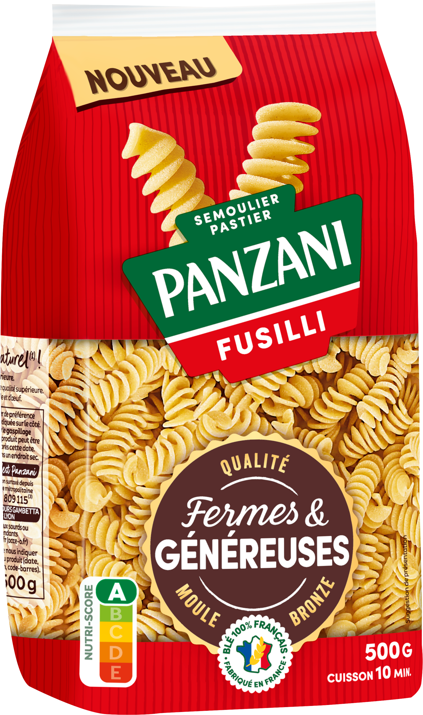 PÂTES FERMES ET GÉNÉREUSES