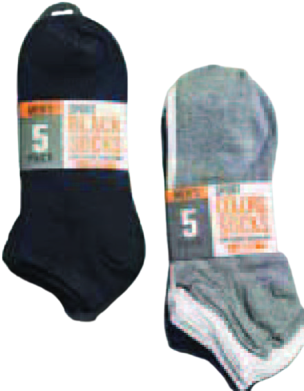 LOT DE 5 CHAUSSETTES TIGES COURTES