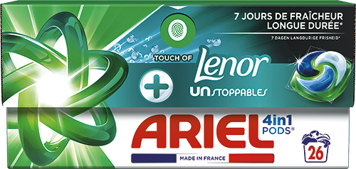 26 CAPSULES DE LESSIVE PODS+ TOUCHE DE LENOR