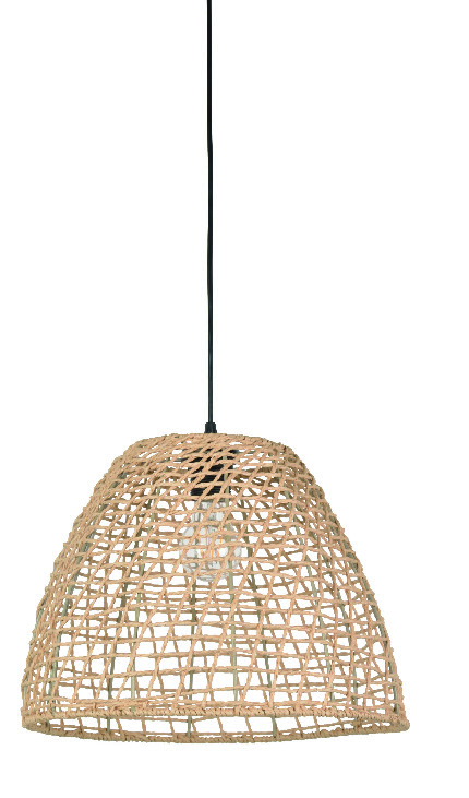 SUSPENSION FORME DÔME EN CORDELETTE DE PAPIER TRESSÉ