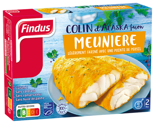 2 COLINS D'ALASKA FAÇON MEUNIÈRE SURGELÉS