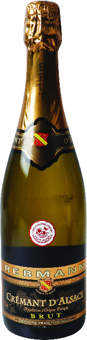 A.O.P(1) CRÉMANT D’ALSACE BRUT(2) REBMANN