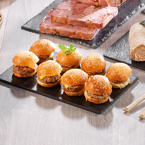 6 MINI CHEESEBURGERS BŒUF CHAROLAIS