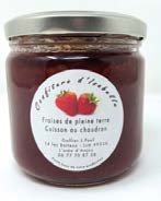 CONFITURE DE FRAISES CUITES AU CHAUDRON 