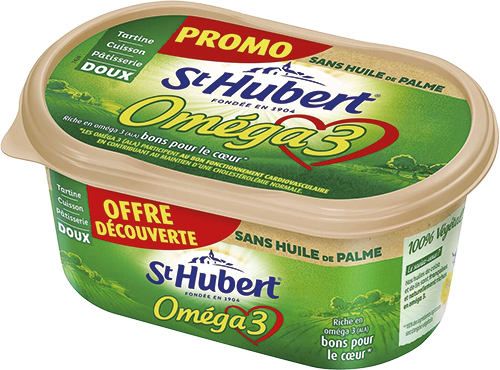 ST HUBERT OMEGA 3 DOUX 52% MAT. GR. SANS HUILE DE PALME OFFRE DÉCOUVERTE