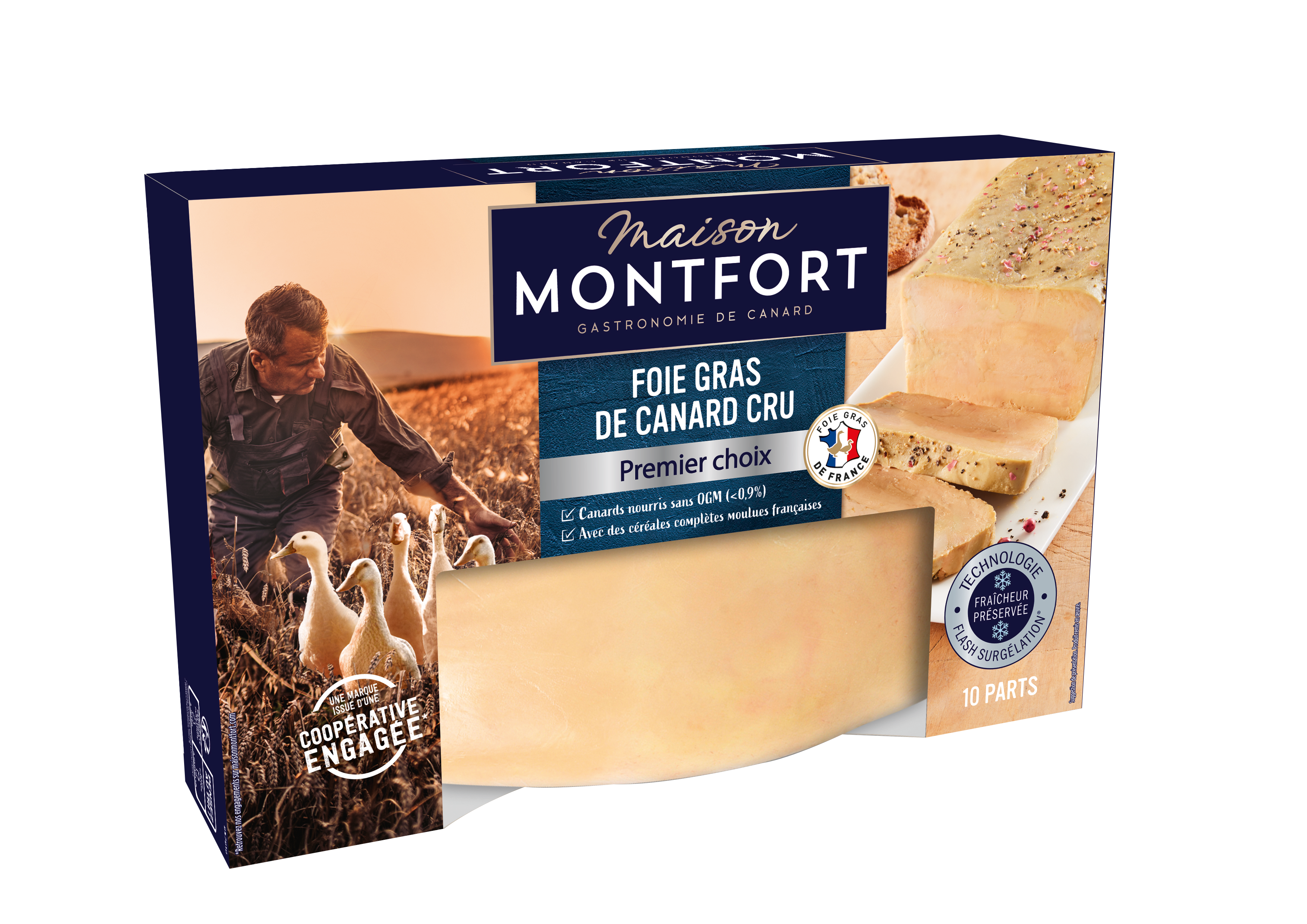 FOIE GRAS DE CANARD CRU PREMIER CHOIX SURGELÉ
