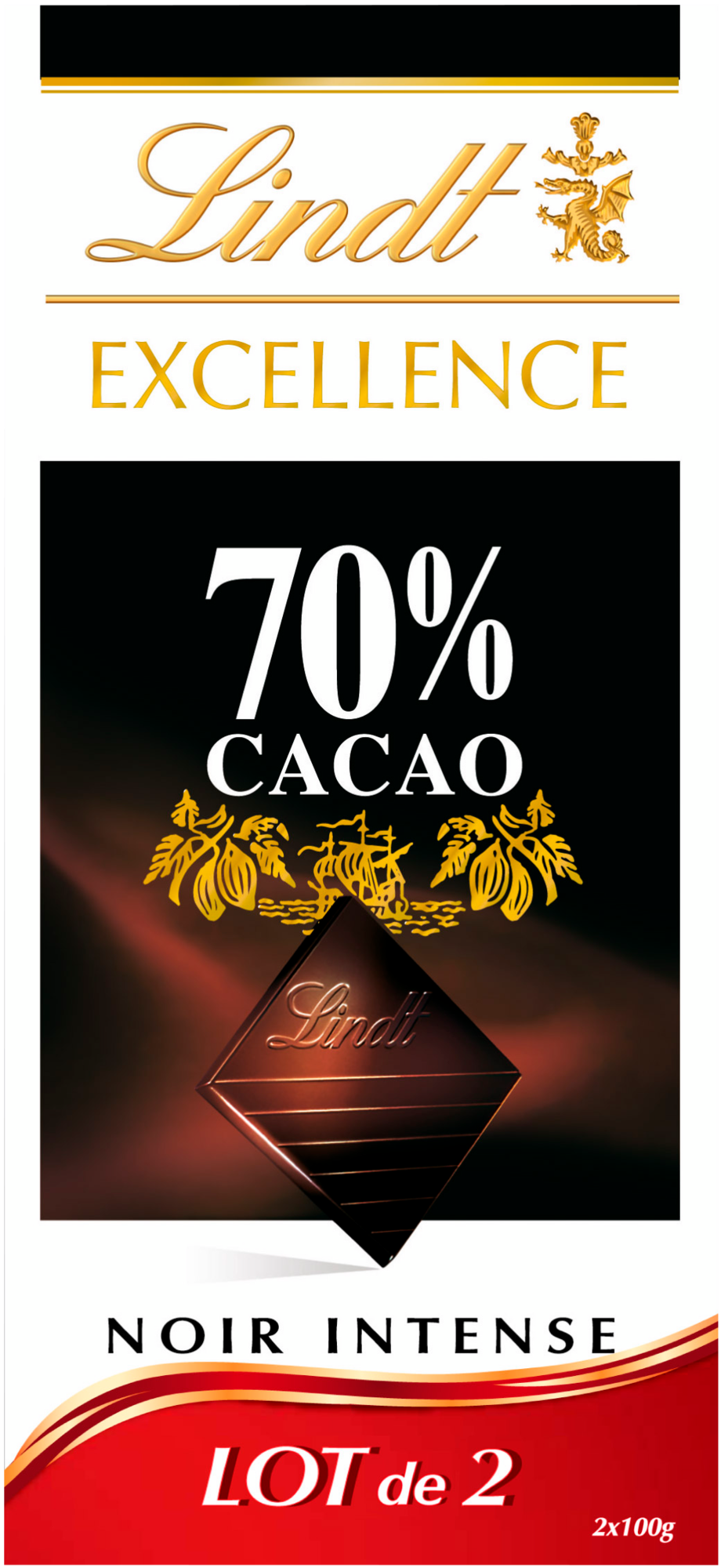 TABLETTES DE CHOCOLAT NOIR EXCELLENCE