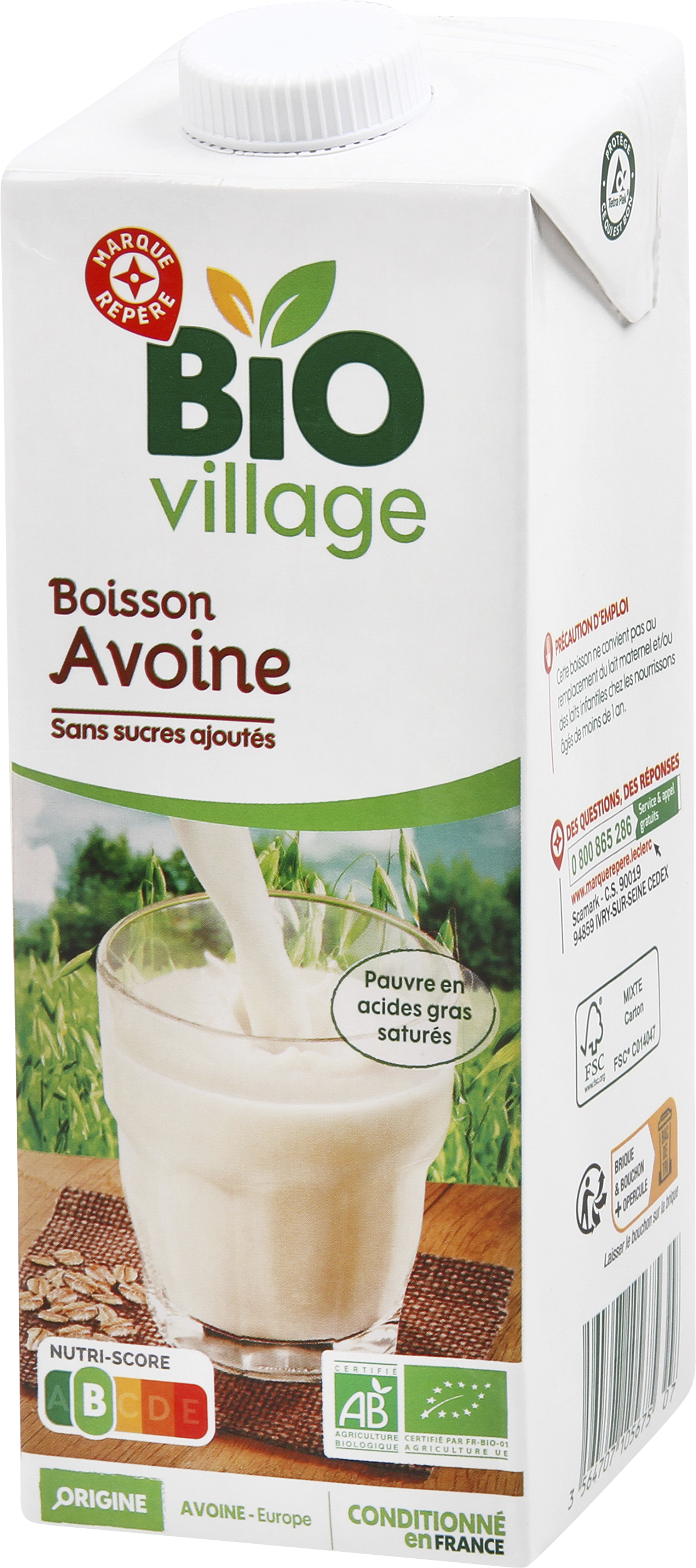 BOISSON AVOINE SANS SUCRES AJOUTÉS BIO