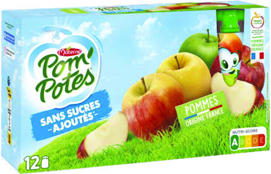POM'POTES POMMES SANS SUCRES AJOUTÉS MATERNE
