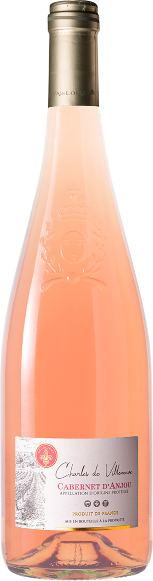 AOP CABERNET D'ANJOU  ROSÉ  - CHARLES DE VILLENEUVE 2023