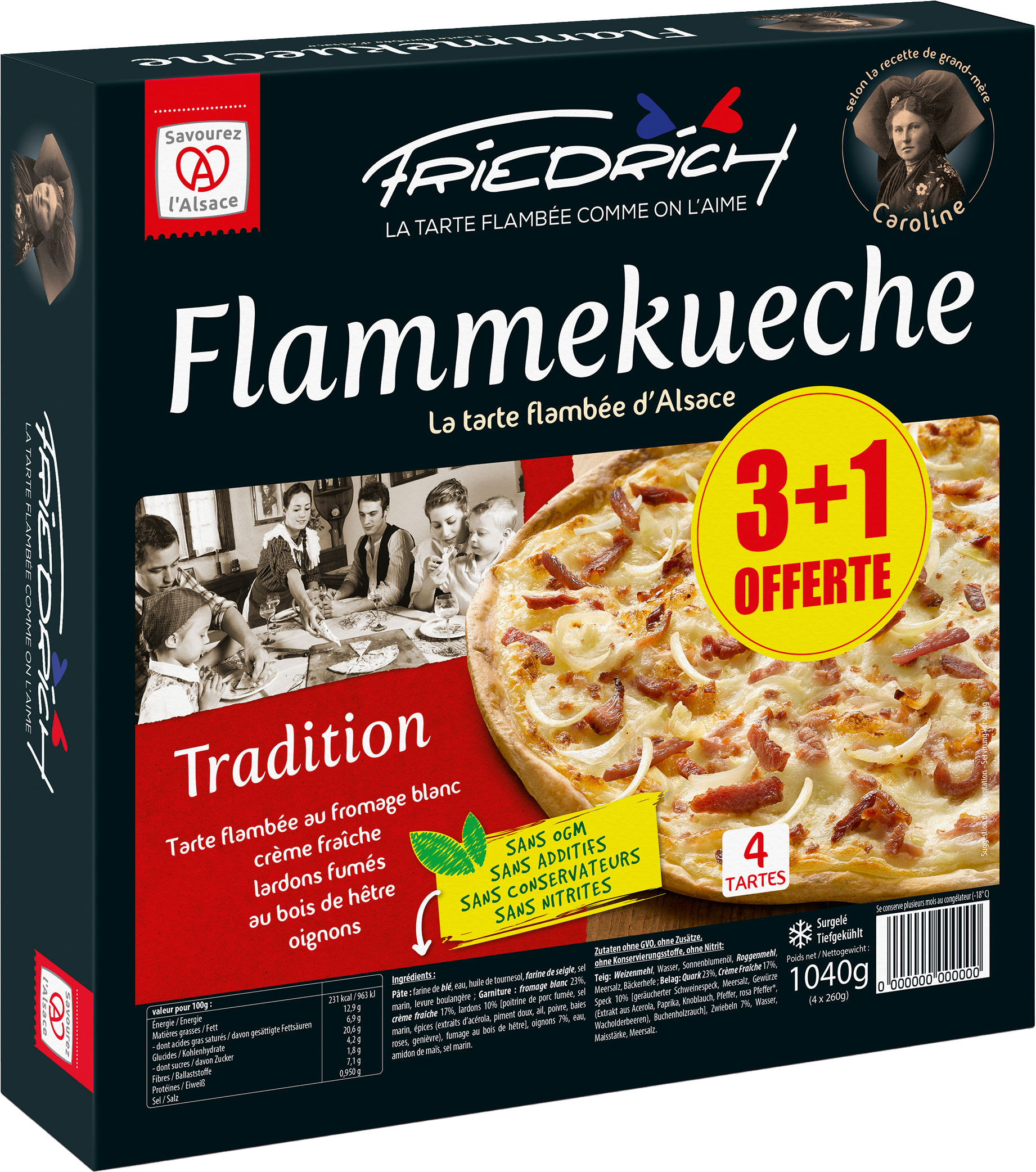 FLAMMEKUECHE SURGELÉE